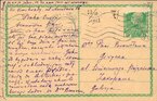Karta pocztowa Bronisława Piłsudskiego adresowana do Bronisławy Giżyckiej, ze zbiorów Muzeum Tatrzańskiego w Zakopanem
