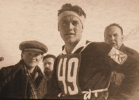 Bronisław Czech na starcie zawodów FIS 1929 w Zakopanem