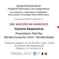 Obejrzyj galerię: 240. Wieczór na Harendzie: „Czytanie Kasprowicza”.