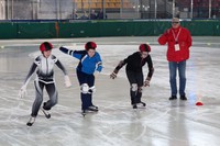 Łyżwiarze szybcy Olimpiad Specjalnych na nowotarskim lodowisku