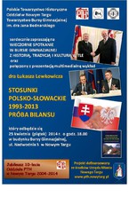 „Stosunki polsko-słowackie 1993-2013. Próba bilansu”