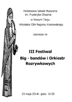 III Festiwal Big - bandów i Orkiestr Rozrywkowych
