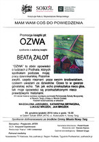"OZWA" - spotkanie z Beatą Zalot