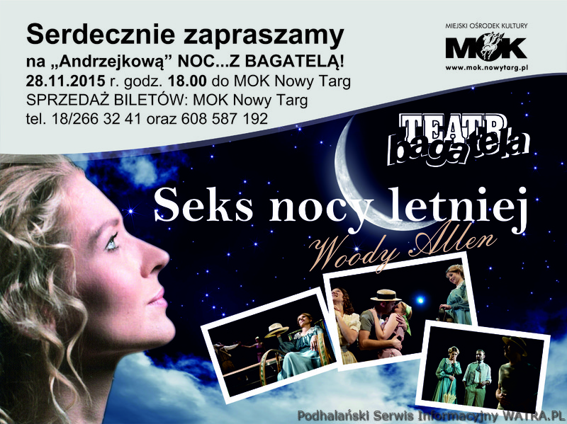 Seks Nocy Letniej 28 Listopada 2015 Zaproszenia Nowy Targ 