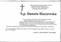 Zmarła ś.p.Dantua HAczewska - kondolencje