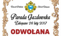 Parada Gazdowska w Zakopanem ODWOŁANA