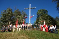 Uroczystości przy krzyżu na Galicowej Grapie w Poroninie