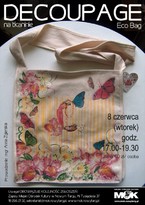 Decoupage na tkaninie – Eco Bag