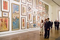 Prezydent RP zwiedził wystawę Wyspiański w Muzeum Narodowym w Krakowie