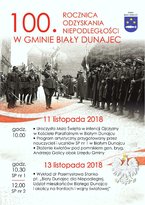 Obchody 100. Rocznicy Odzyskania przez Polskę Niepodległości w Gminie Biały Dunajec