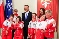 Medaliści MŚ INAS 2019 gośćmi pary Prezydenckiej