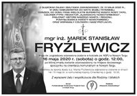 16 maja 2020 w Nowym Targu odbędzie się pogrzeb śp. Marka Fryźlewicza