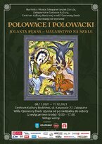 "Polowace i polowacki" Jolanta Pęksa - malarstwo na szkle