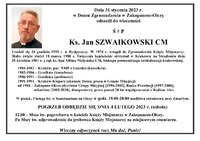 Zmarł Ks. Jan SZWAIKOWSKI CM