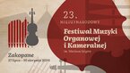 23 Festiwal Muzyki Organowej i Kameralnej imienia Wacława Geigera