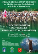 Uroczyste obchody XXXIV rocznicy powołania Straży Granicznej