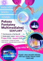 Pokazy fontanny multimedialnej w Parku Cysterskim