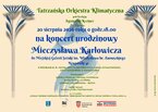 Koncert urodzinowy Mieczysława Karłowicza