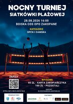 Nocny Turniej Siatkówki Plażowej w Zakopanem