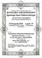 Koncert Urodzinowy Ignacego Jana Paderewskiego