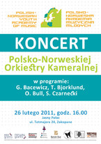 Koncert Polsko-Norweskiej Orkiestry Kameralnej w Jasnym Pałacu