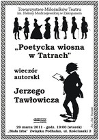 "Poetycka wiosna w Tatrach" - wieczór autorski Jerzego Tawłowicza