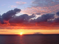 Zachód słońca na Korsyce na fotografii Agnieszki Tomasini