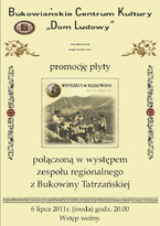 Promocja płyty "Wiyrśkiym Bukowiny"