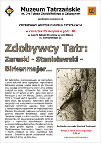 Plakat spotkania, proj. Andrzej Samardak