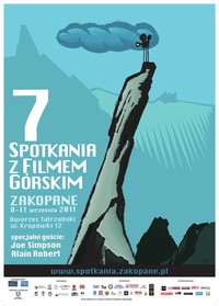 plakat 7 spotkań z Filmem Górskim Zakopane 2011