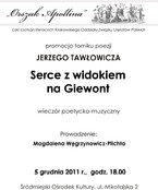 Promocja tomiku poezji Jerzego Tawłowicza