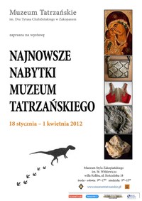 Najnowsze nabytki Muzeum Tatrzańskiego