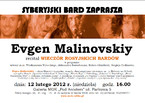 Evgen Malinovskiy - recital "Wieczór rosyjskich bardów"
