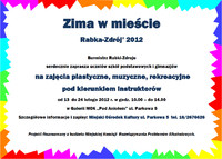 Ferie zimowe Rabka-Zdrój 2012