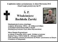 Zmarł Włodzimierz Bachleda Żarski