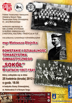 Powstanie i działalność Towarzystwa Gimnastycznego „Sokół" w latach 1867-1945