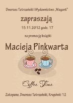 Promocja książki Macieja Pinkwarta "Coffee time"