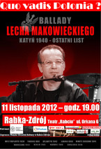 Quo vadis Polonia? - autorski koncert Lecha Makowieckiego
