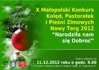X Małopolski Konkurs Kolęd, Pastorałek i Pieśni Zimowych