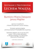Spotkanie z Prezydentem Lechem Wałęsą