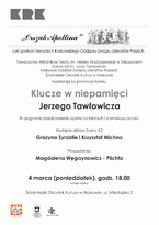 Promocja tomiku „Klucze w niepamięci” Jerzego Tawłowicza