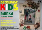 Decoupage Kids - ramka – technika shabby