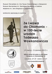 Wystawa „Ze Lwowa do Chamonix. W 100-lecie urodzin Tadeusza Wowkonowicza”