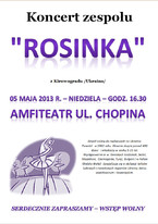 Koncert zespołu "Rosinka" z Kirowogradu