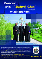 Koncert Muzyki cerkiewnej Tria „Jużnyj Głas” z Mołdawii