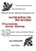 Obchody 5. rocznicy śmierci dra Emila Kowalczyka